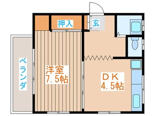 コ－ポけやきの物件間取画像